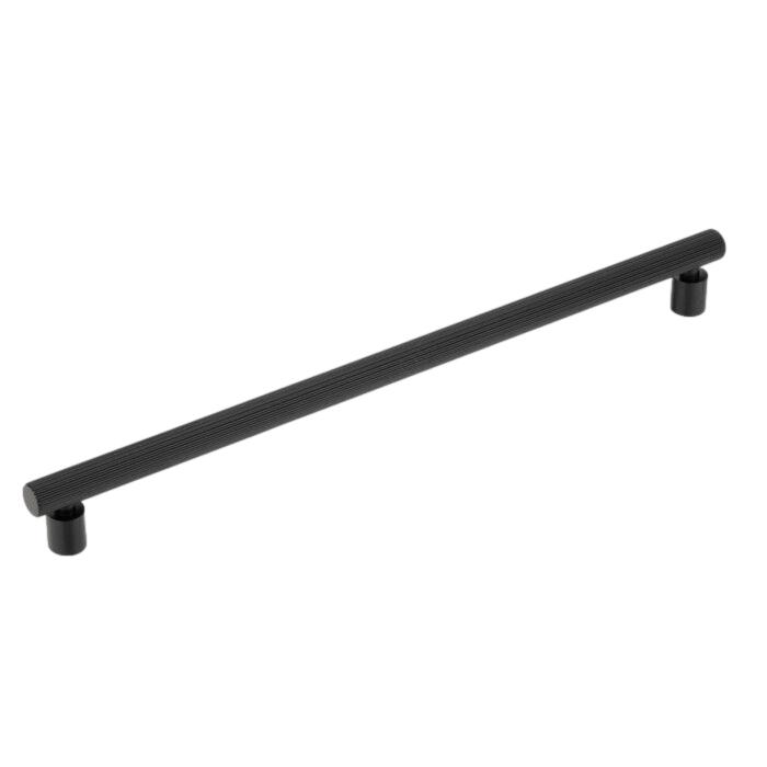 Matte Black "Lustra" Cabinet Knob and Drawer Pull