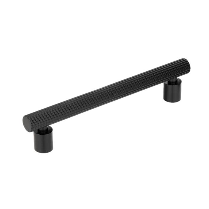 Matte Black "Lustra" Cabinet Knob and Drawer Pull