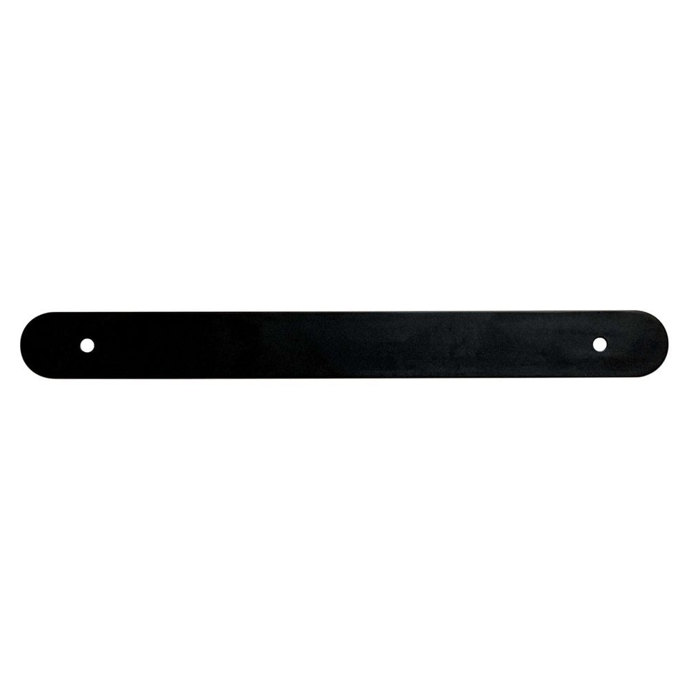 Matte Black Rounded Drawer Pull Backplates - Industry Hardware