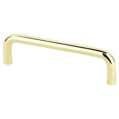 Wire Mid-Century "Peggy" Polished Brass Drawer Pulls - Industry Hardware