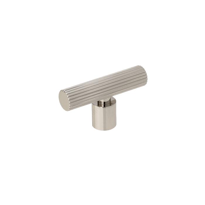 Polished Nickel "Lustra" Cabinet Knob and Drawer Pull