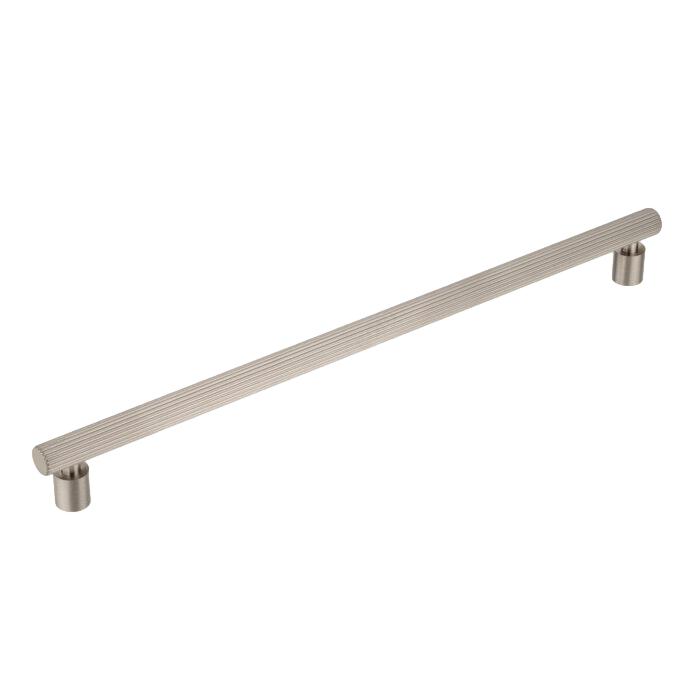 Brushed Nickel "Lustra" Cabinet Knob and Drawer Pull