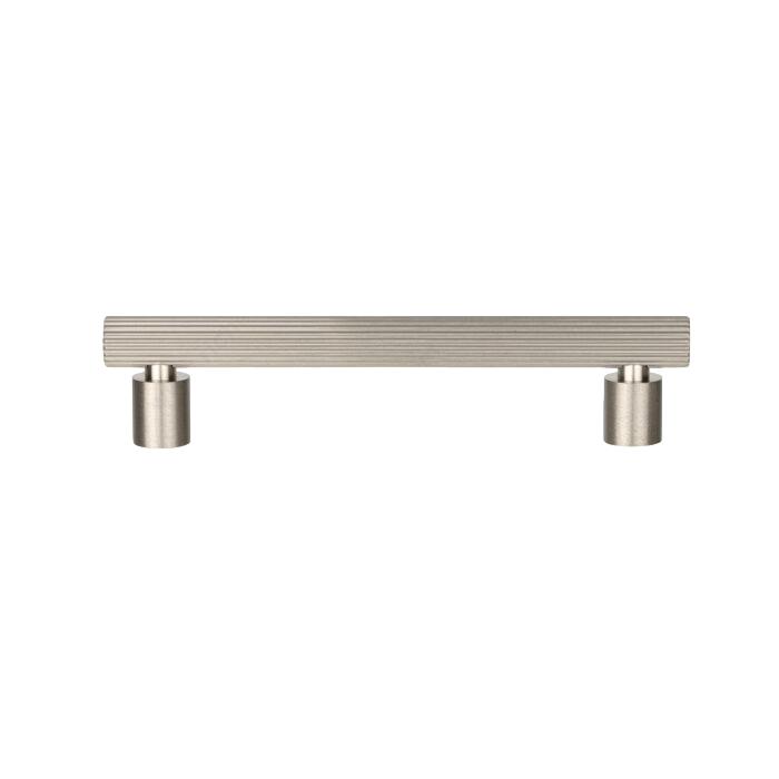 Brushed Nickel "Lustra" Cabinet Knob and Drawer Pull