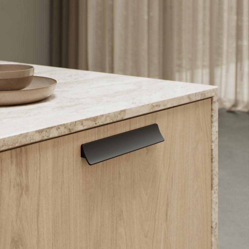 Matte Black "Ciel" Tab Drawer Pulls - Industry Hardware