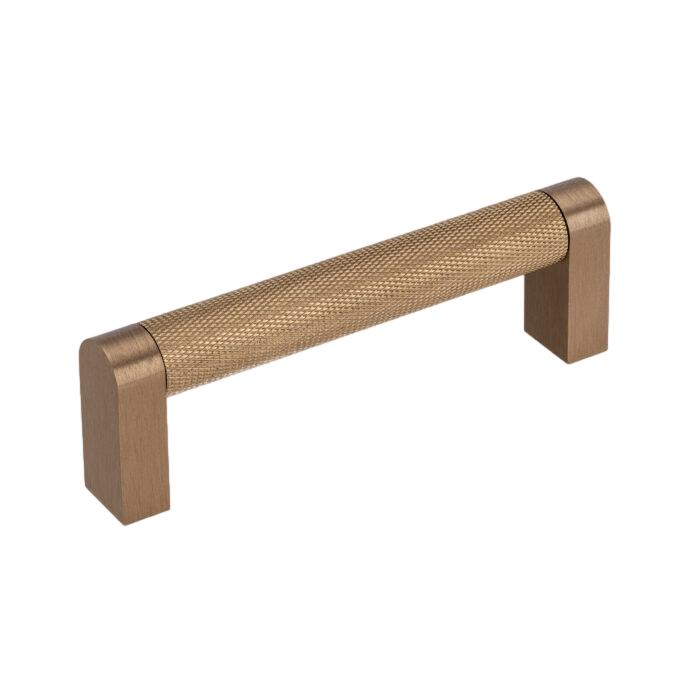 Warm Brass Knurled Cabinet Knob & Drawer Pull – Vero Collection