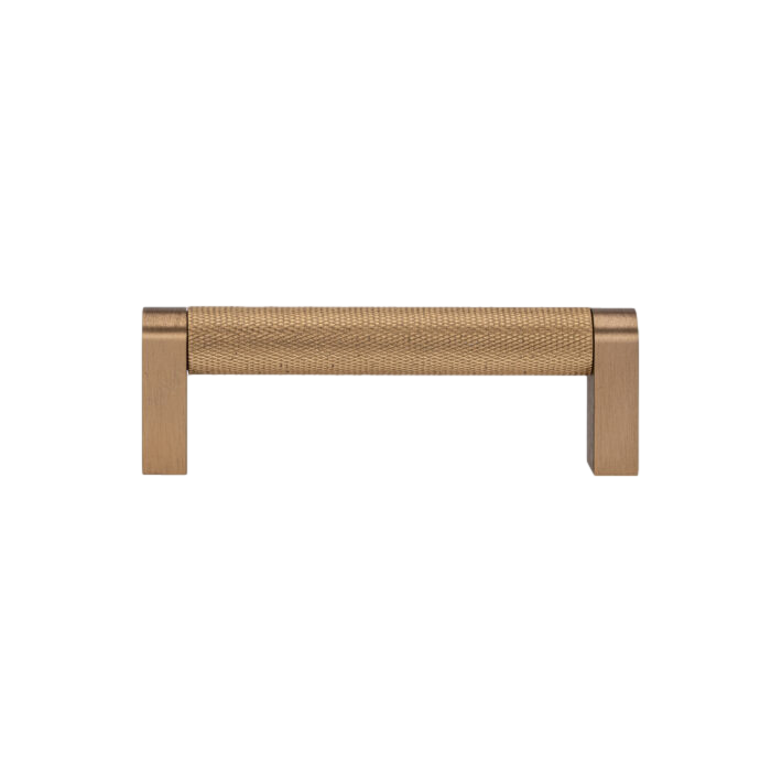 Warm Brass Knurled Cabinet Knob & Drawer Pull – Vero Collection - Industry Hardware