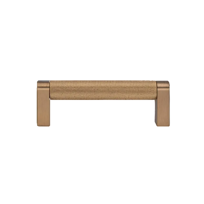 Warm Brass Knurled Cabinet Knob & Drawer Pull – Vero Collection - Industry Hardware