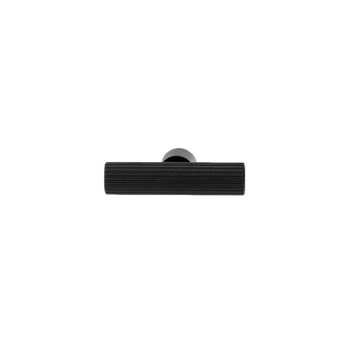 Matte Black "Lustra" Cabinet Knob and Drawer Pull