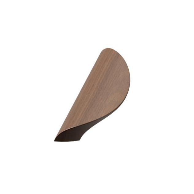 Lacquered Walnut Wood "Archive" Tab Drawer Pulls - Industry Hardware