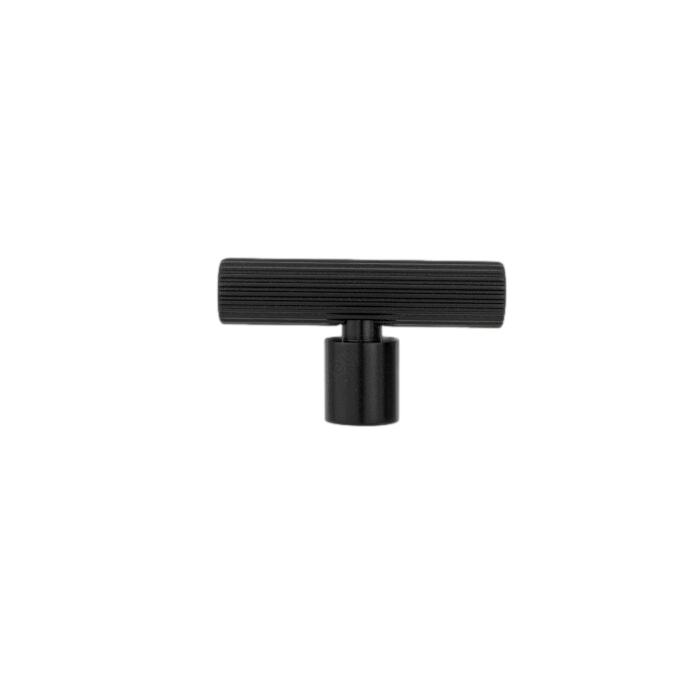 Matte Black "Lustra" Cabinet Knob and Drawer Pull