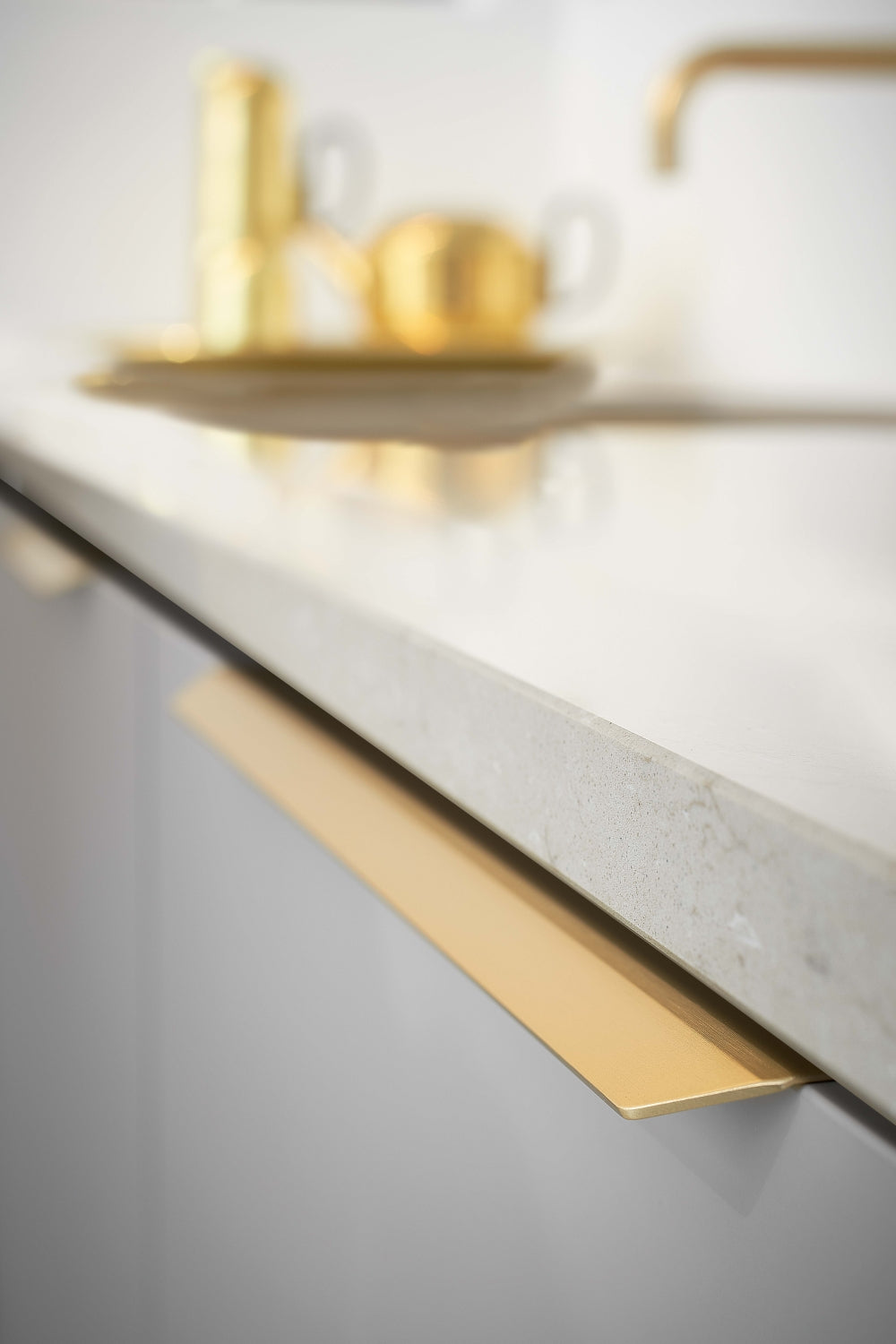 Matte Bronze "Blaze" Edge Drawer Tab Pulls - Industry Hardware