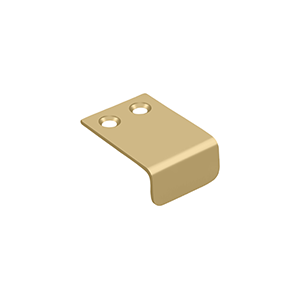 Satin Brass "Forme" Edge Drawer Pulls - Industry Hardware