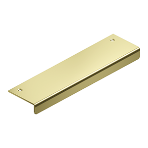 Polished Brass "Forme" Edge Drawer Pulls - Industry Hardware