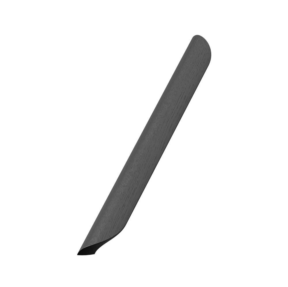 Lacquered Black Wood "Archive" Tab Drawer Pulls - Industry Hardware