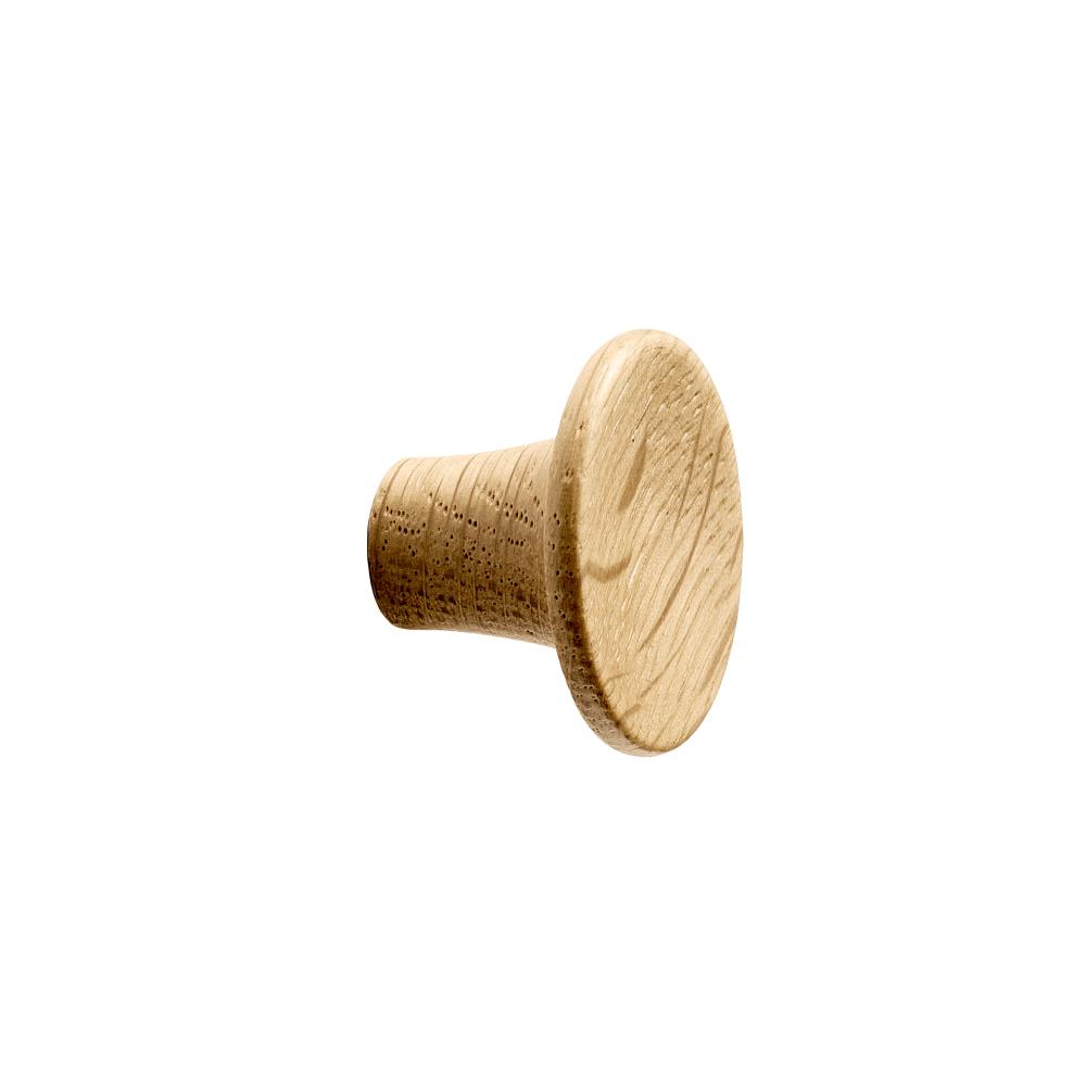 Lacquered Oak Wood "Tuba" Cabinet Knob and Drawer Pulls - Industry Hardware