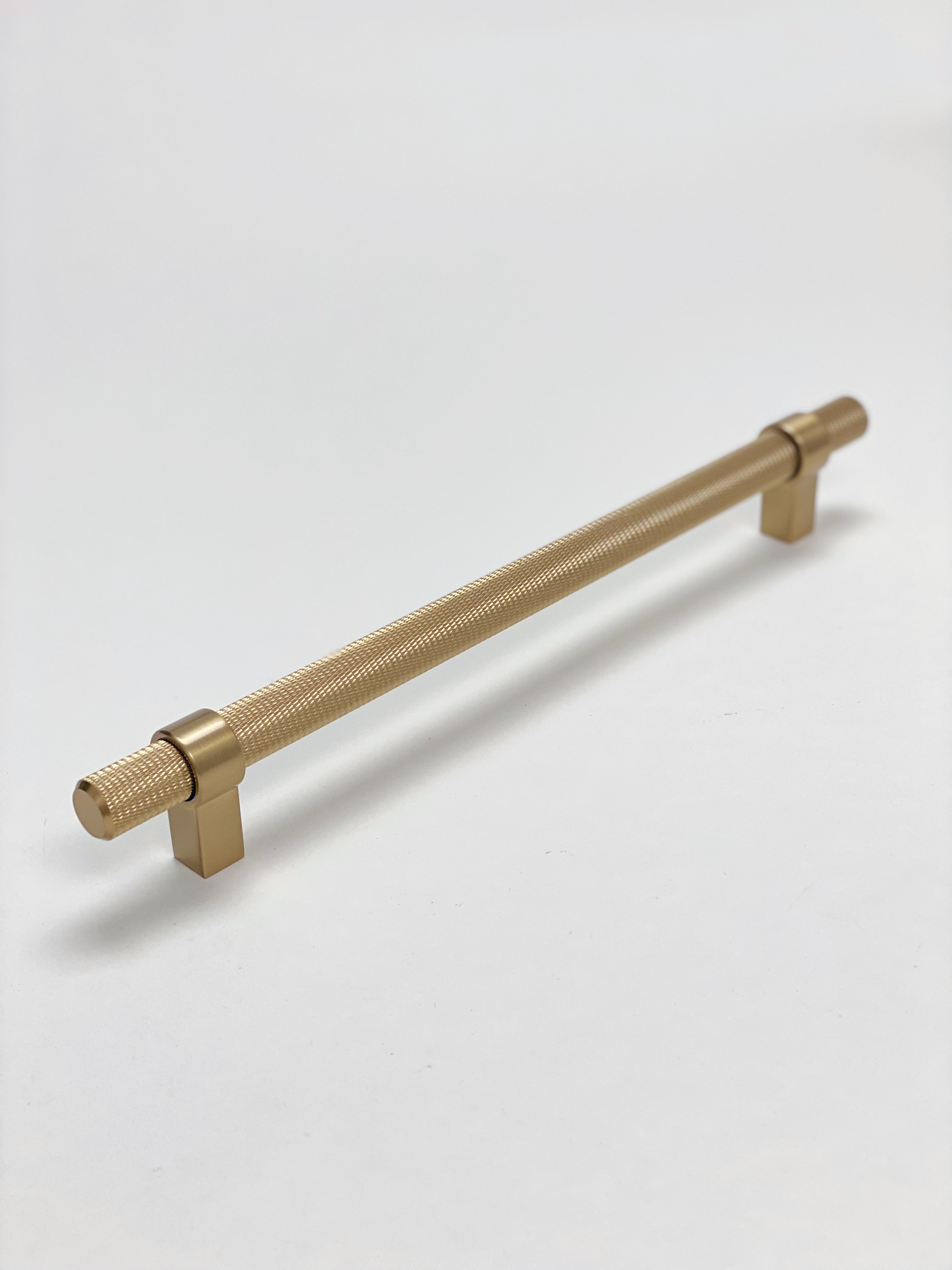 Knurled "Prelude" Champagne Bronze Cabinet Knobs and Drawer Pulls - Industry Hardware
