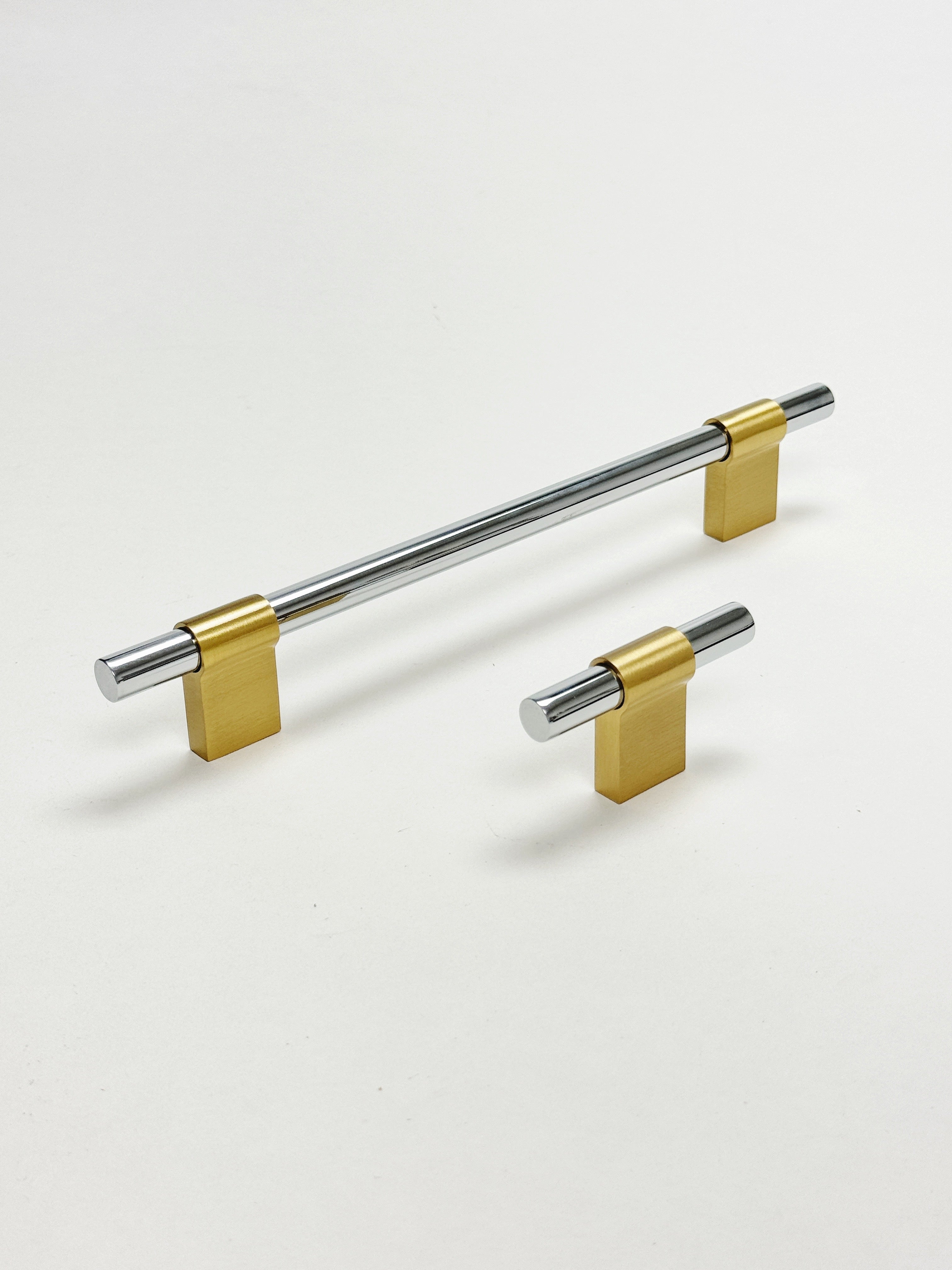Line Brass and Nickel Cabinet Knob and Drawer Pulls - Industry Hardware