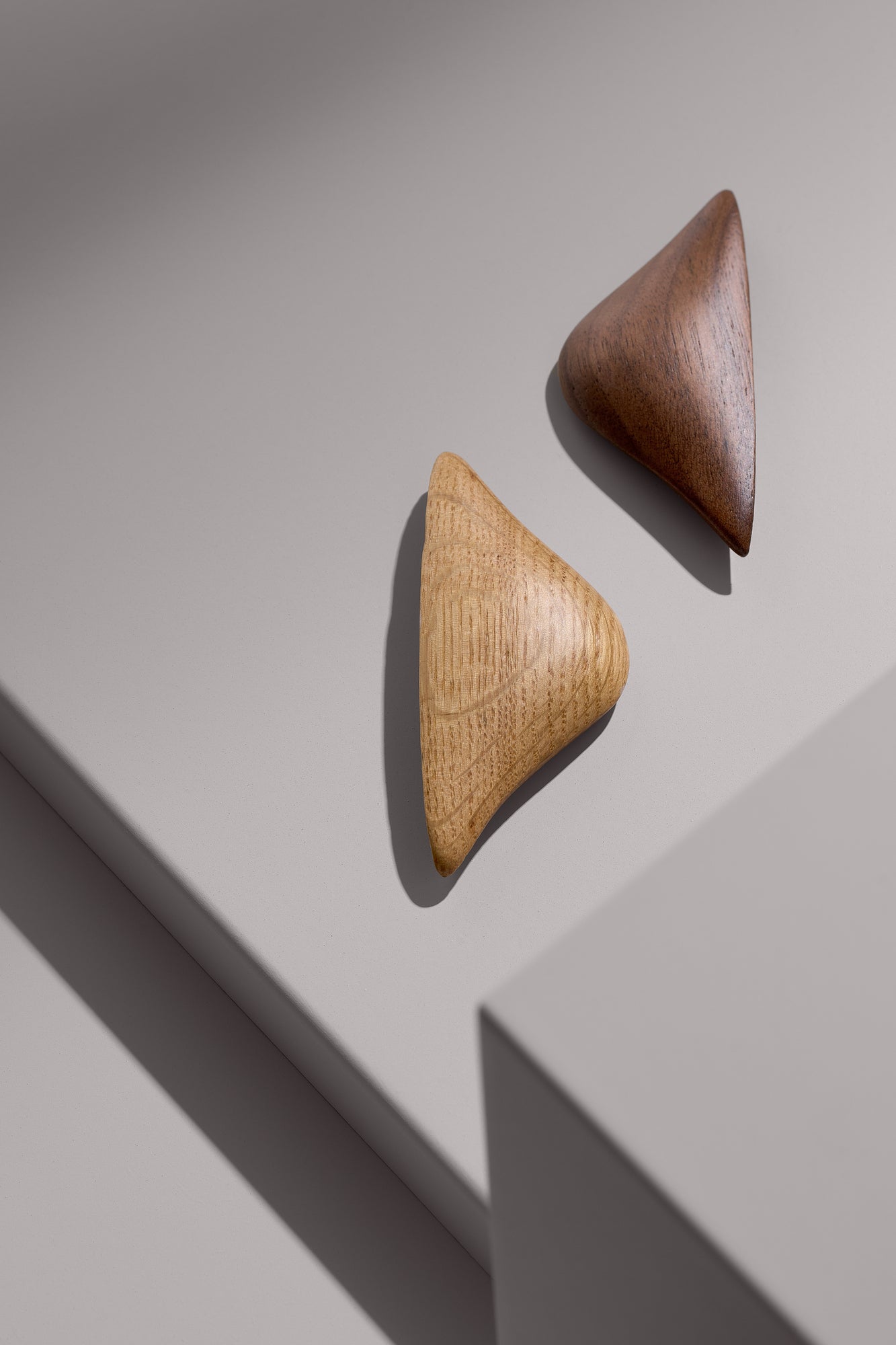 Lacquered Oak "Manta" Wood Drawer Handles - Industry Hardware