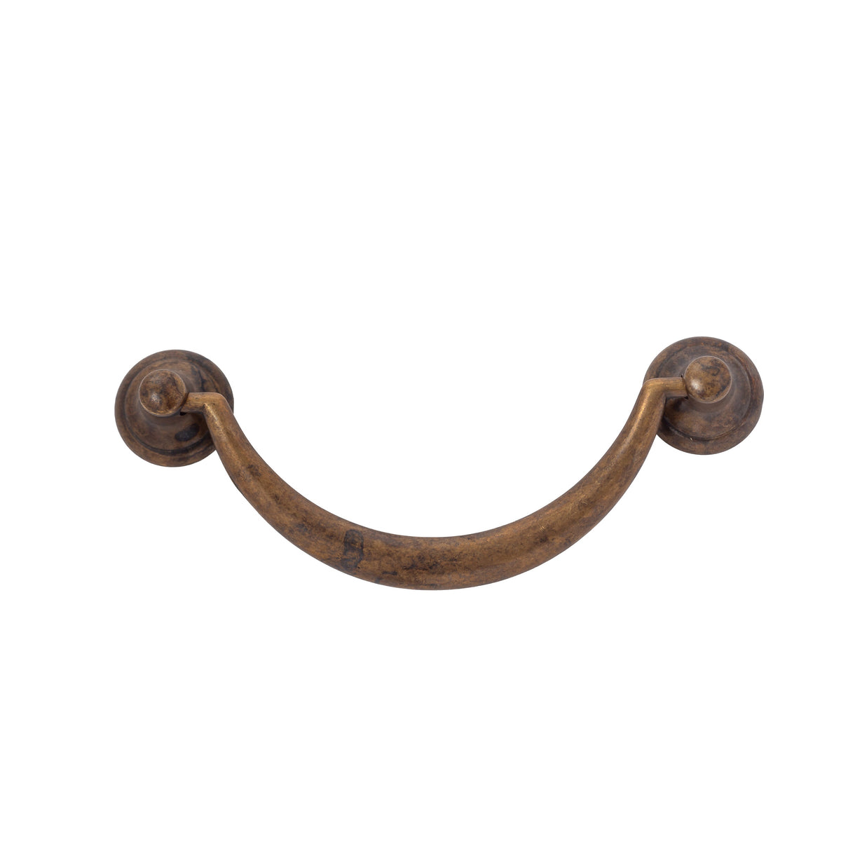 Bail Drawer Pulls "Prato" Worn Brass Cabinet Hardware