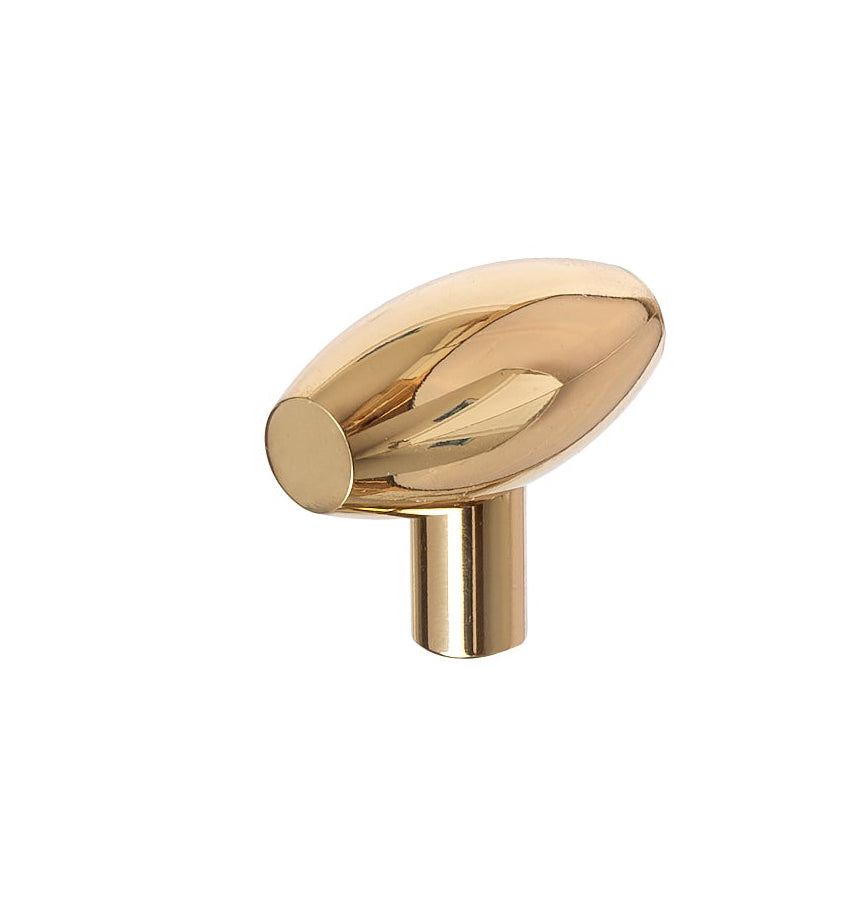 Polished Brass Lew's Hardware Barrel Knobs and Drawer Pulls