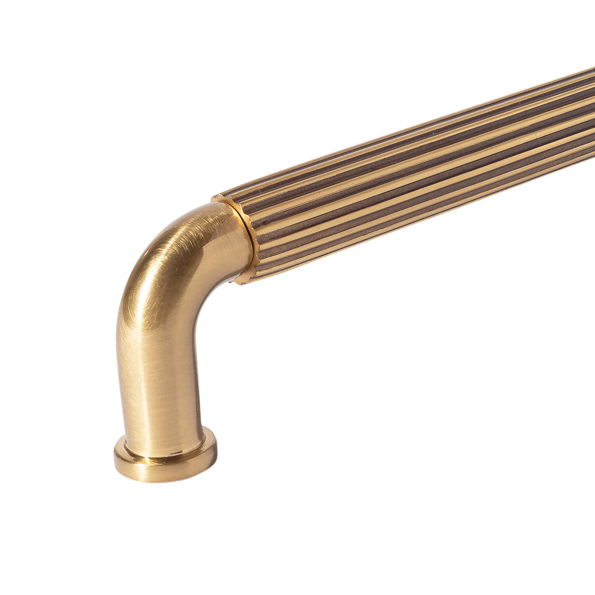 French Brass "ES Fluted" Round Knobs and Pulls