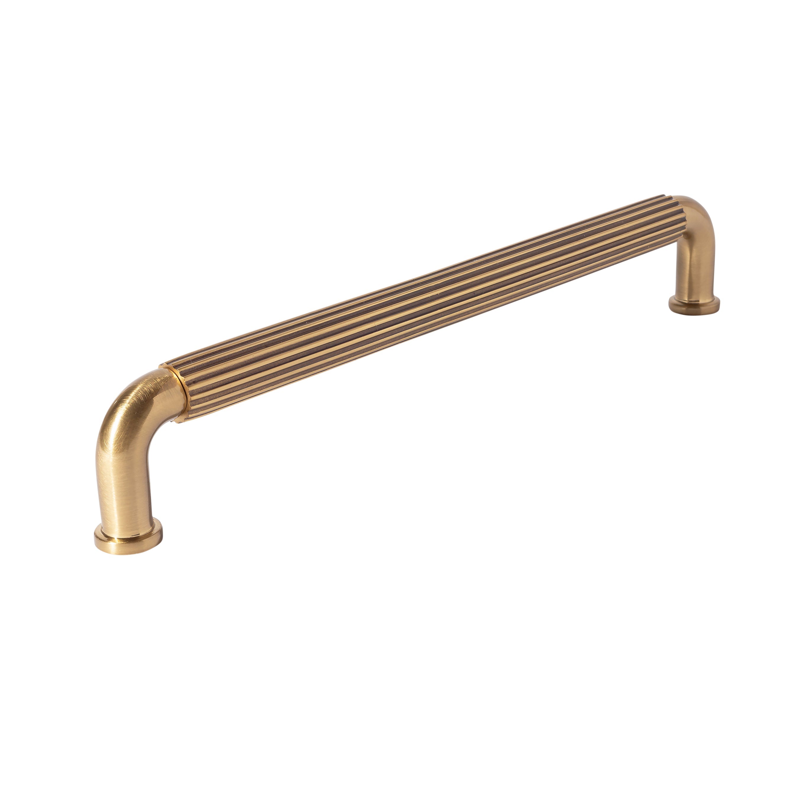 French Brass "ES Fluted" Round Knobs and Pulls