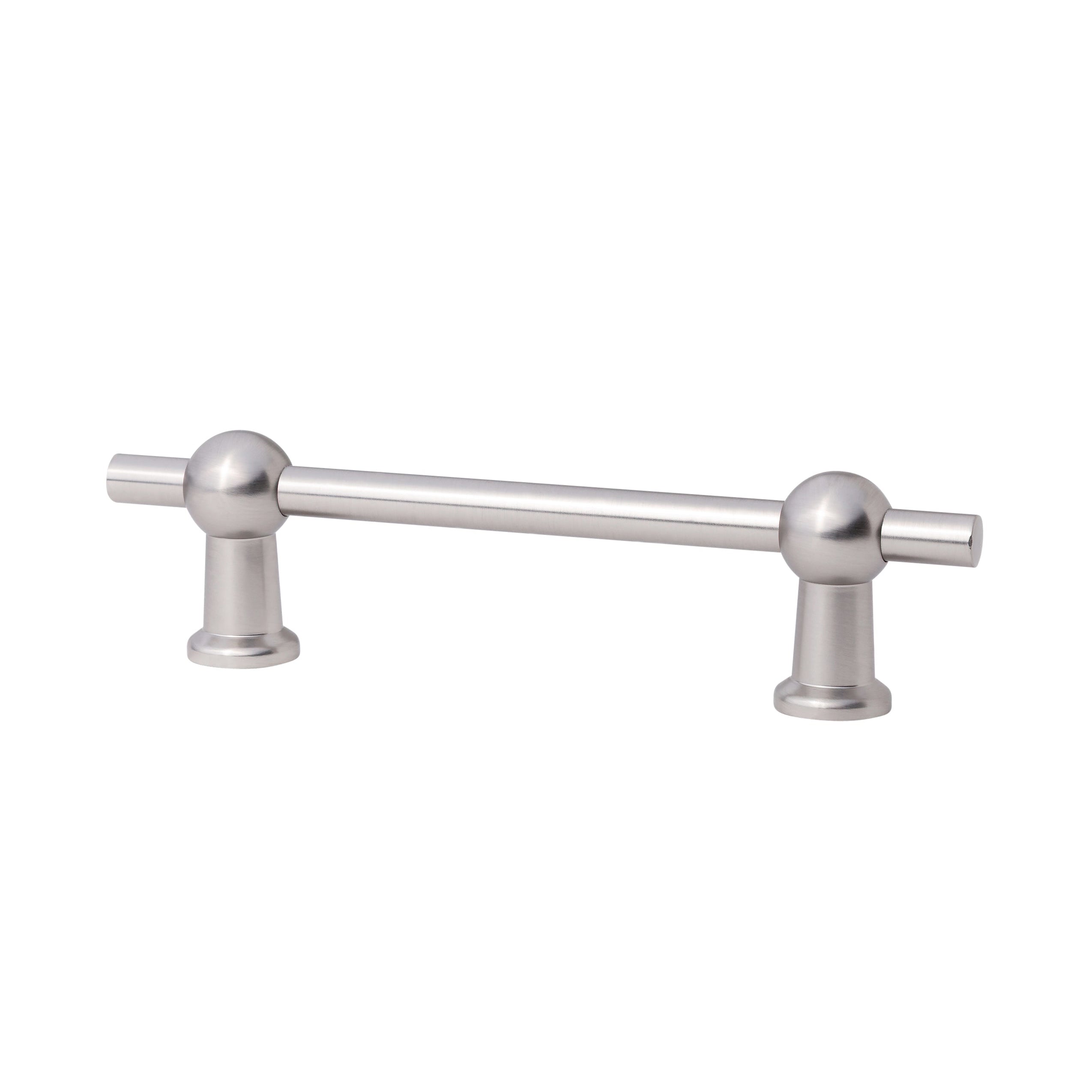 Brushed Nickel "Elodie" T-Knob and Drawer Pull