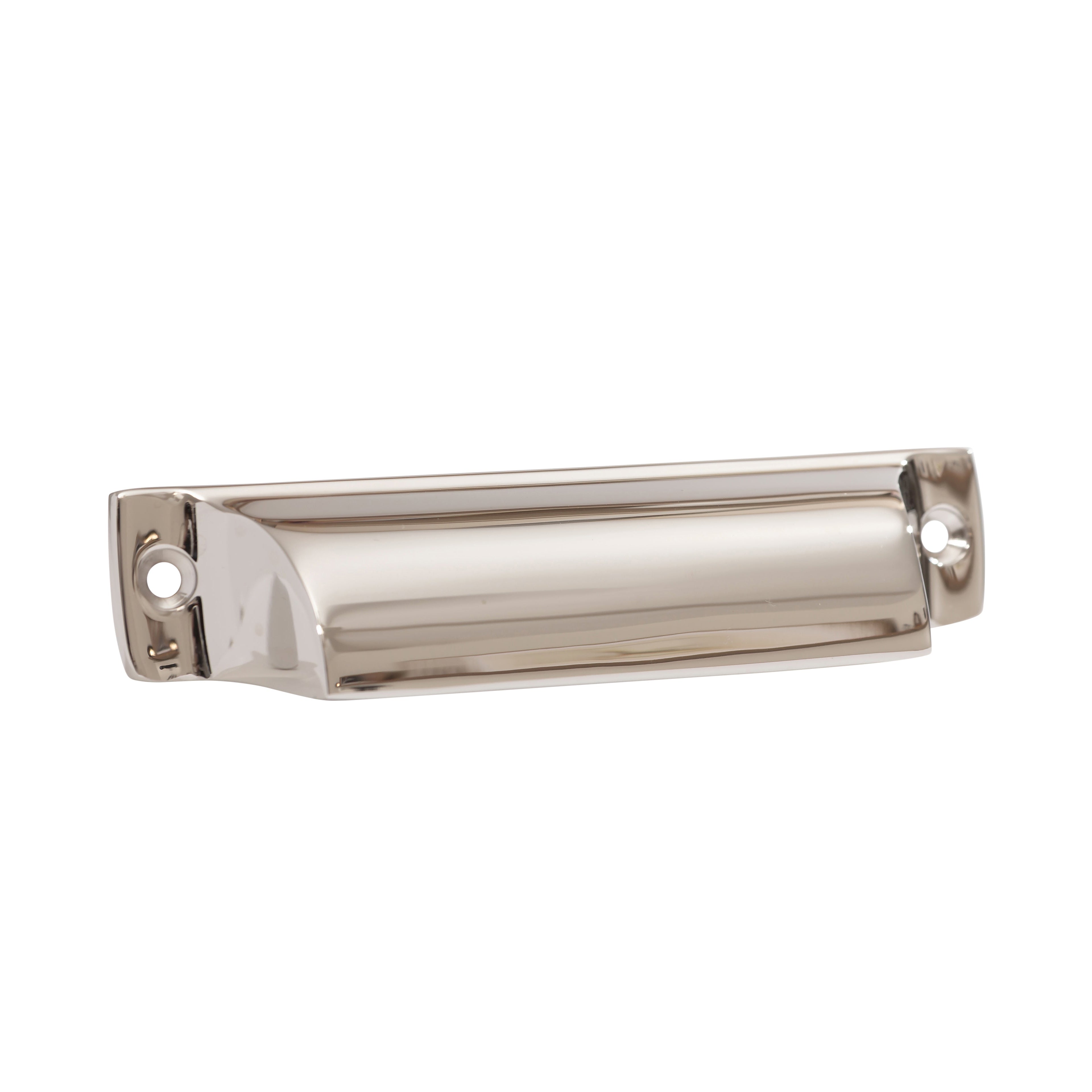 Polished Nickel "Ballard" Cup Drawer Pull
