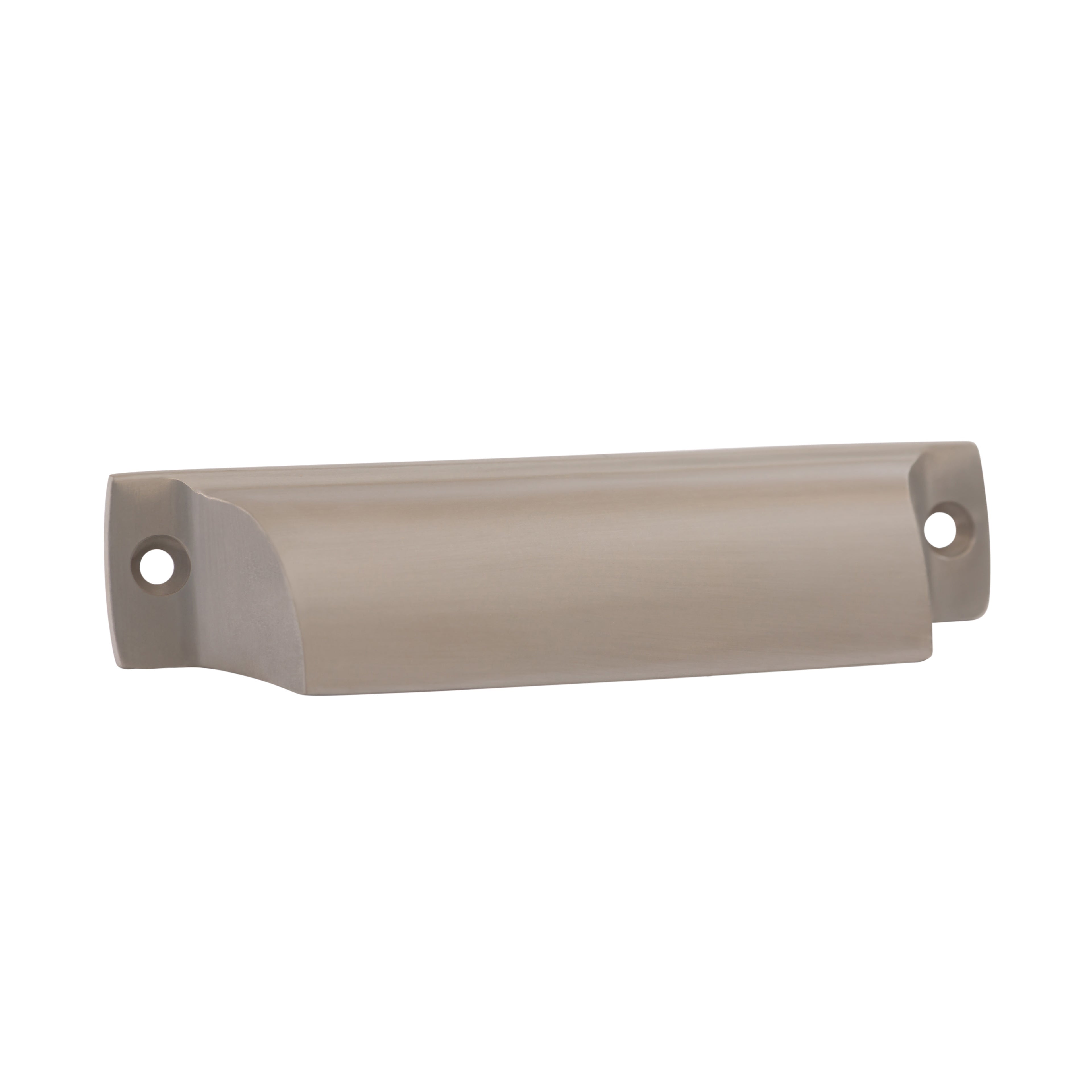 Satin Nickel "Ballard" Cup Drawer Pull