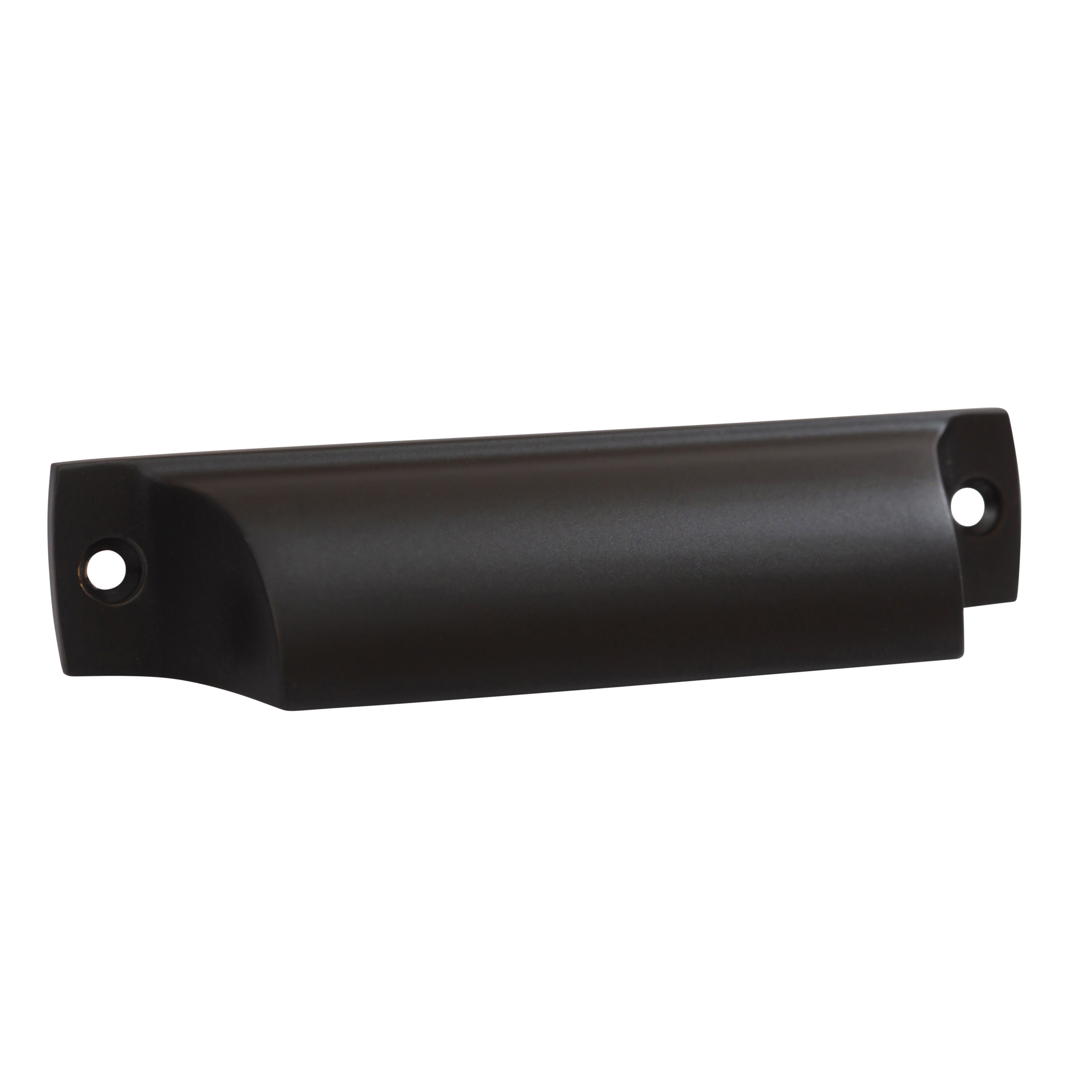 Matte Black "Ballard" Cup Drawer Pull