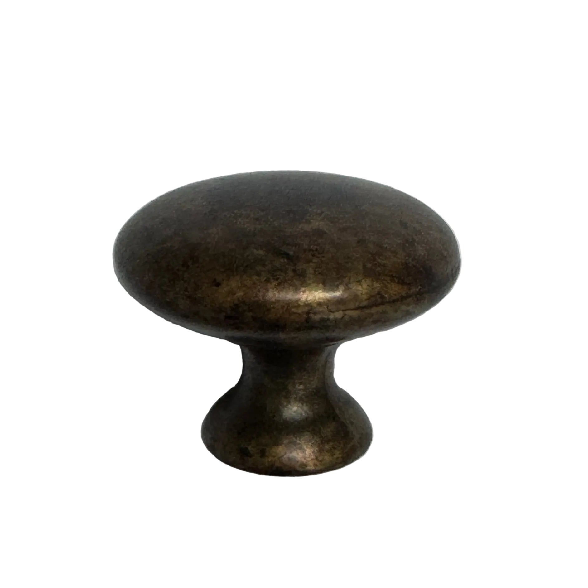 Round "Capri" Worn Brass Round Cabinet Knob