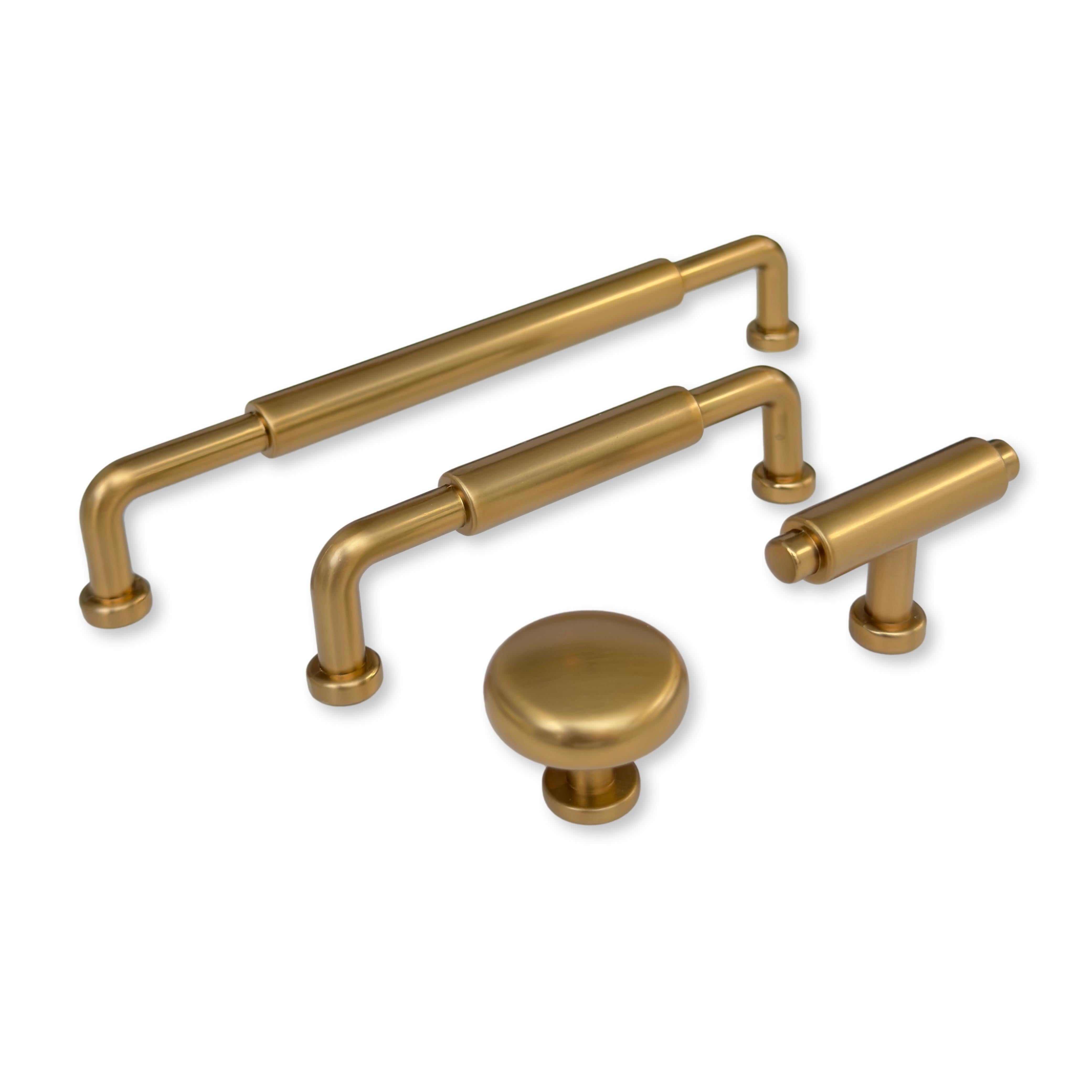 Champagne Bronze "Wesley" Mission Drawer Pulls and Knobs - Industry Hardware