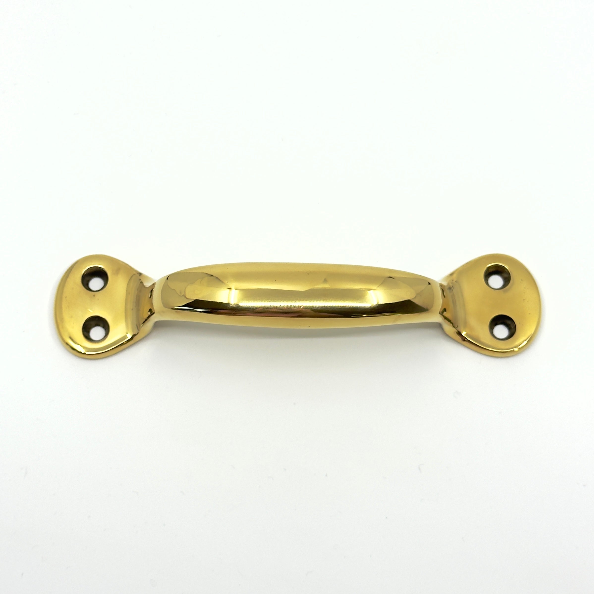 Unlacquered Brass Handle "Hall" Grip for Drawers, Doors And Windows - Industry Hardware
