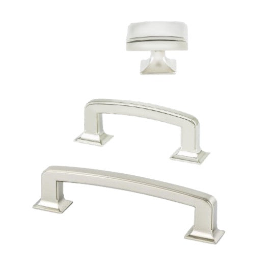 Polished Nickel "Liana" Drawer Pulls and Knobs for Cabinets and Furniture - Industry Hardware