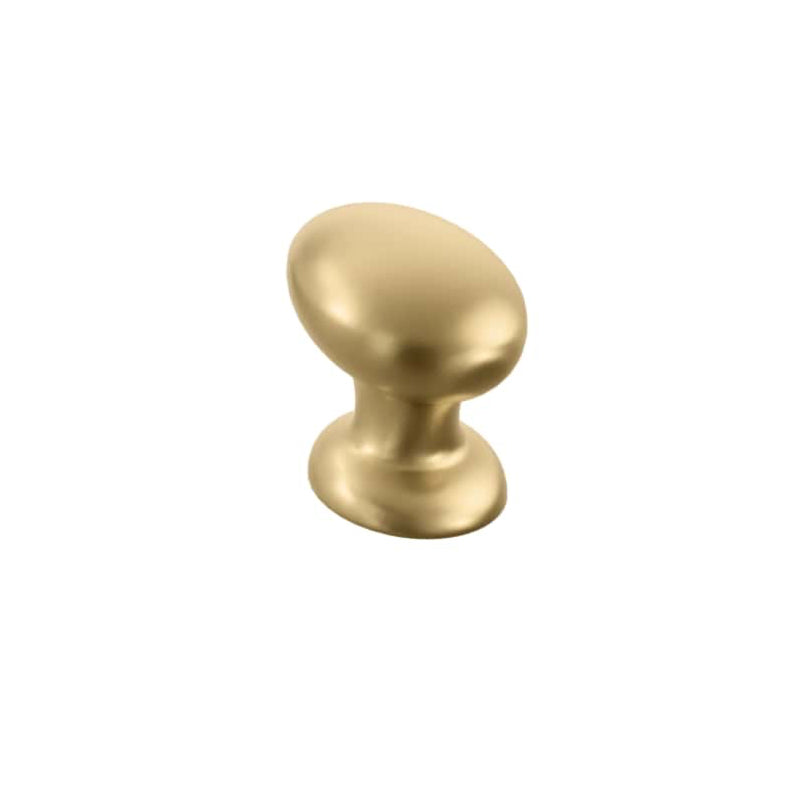 Satin Brass Cabinet Hardware "Estate" Cabinet Knobs and Pulls - Industry Hardware