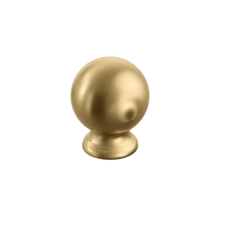 Satin Brass Cabinet Hardware "Estate" Cabinet Knobs and Pulls - Industry Hardware