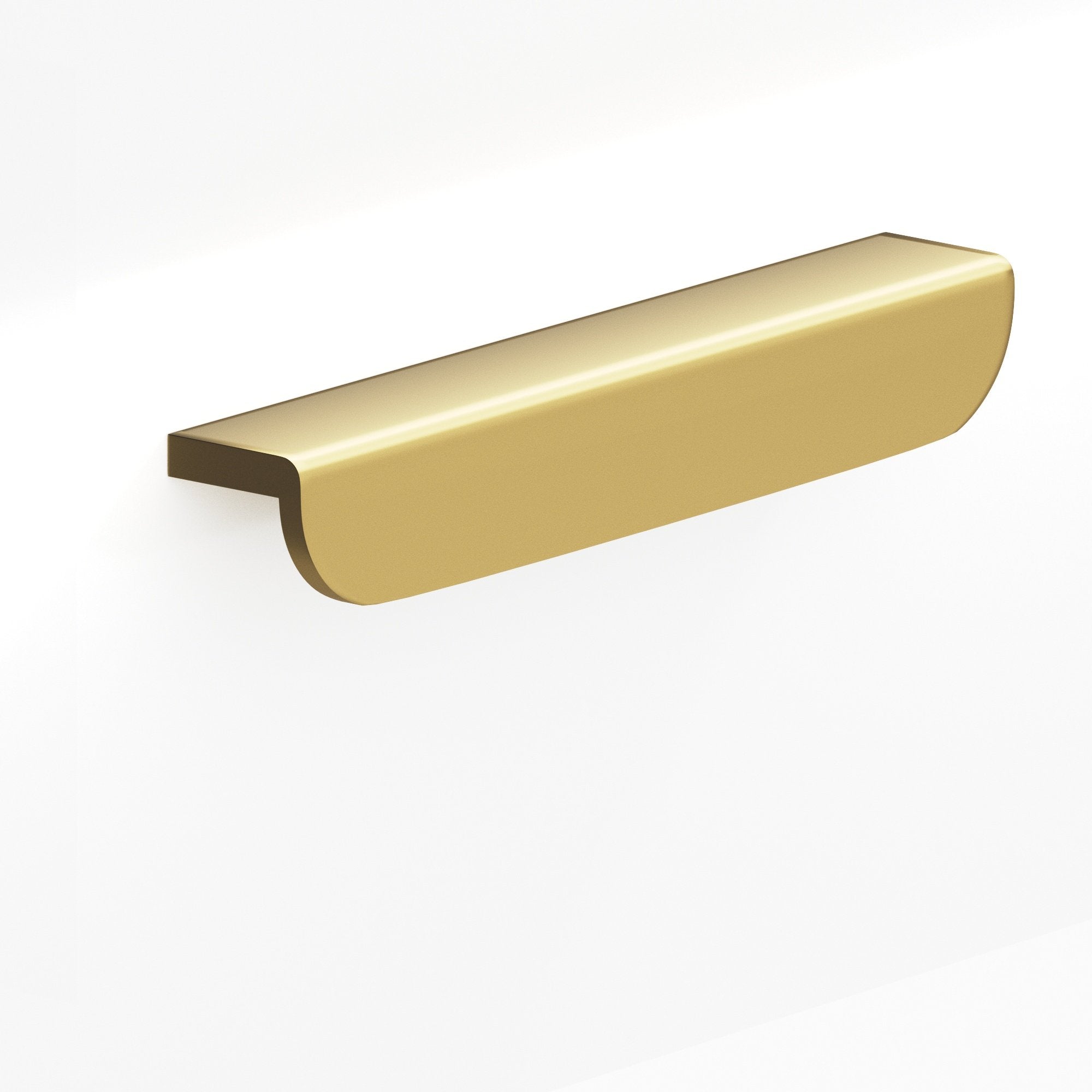 Satin Brass "Soft" Edge Drawer Pulls - Industry Hardware
