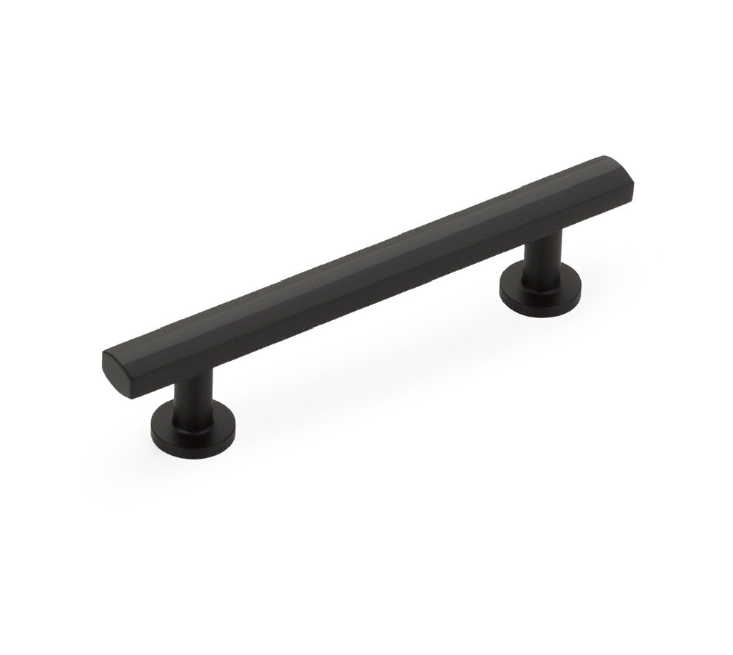 Matte Black "Heather" T-Bar Cabinet Knobs and Drawer Pulls - Industry Hardware