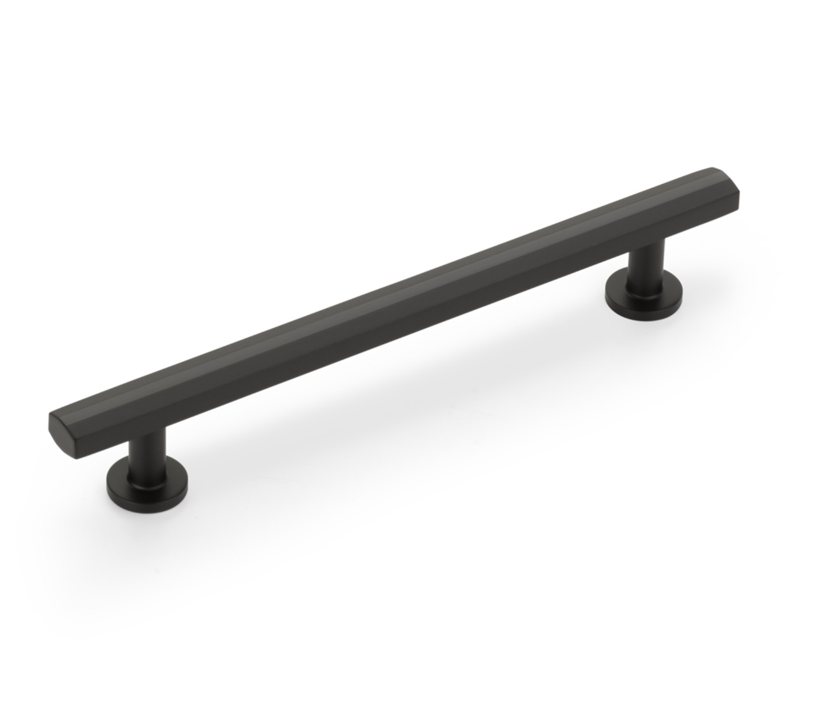 Matte Black "Heather" T-Bar Cabinet Knobs and Drawer Pulls - Industry Hardware