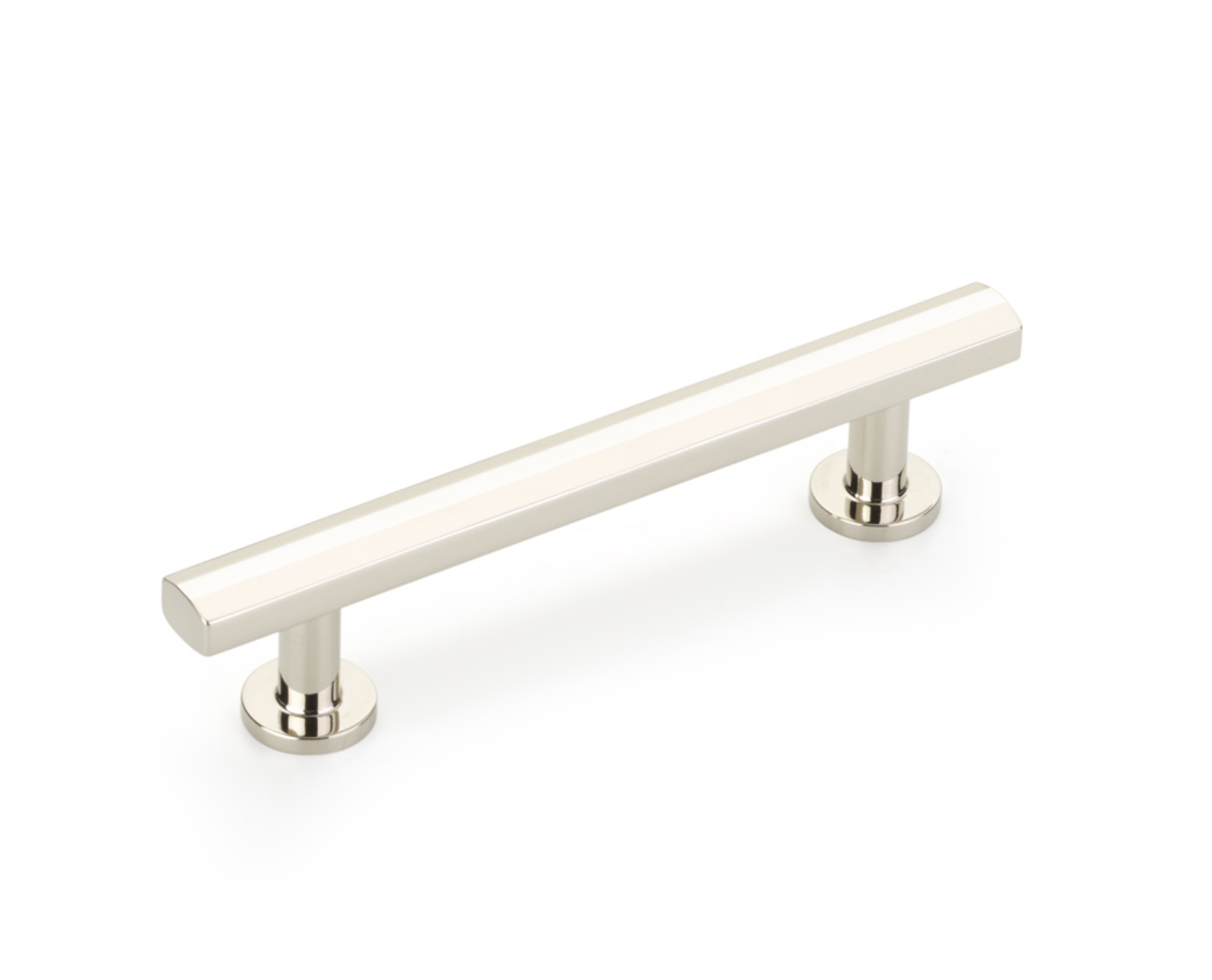 Polished Nickel "Heather" T-Bar Cabinet Knobs and Drawer Pulls - Industry Hardware