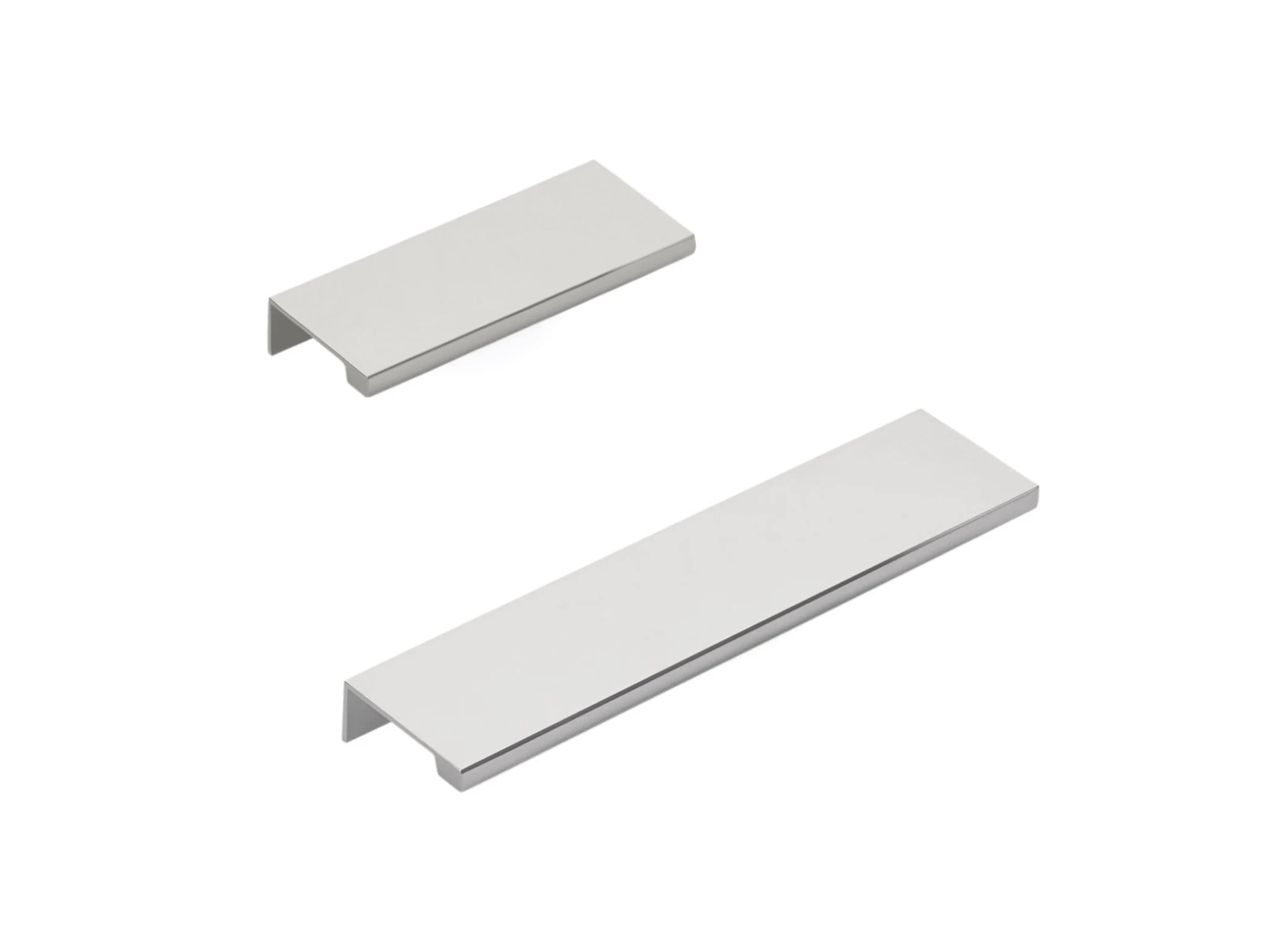 Polished Chrome "Dina" Tab Finger Drawer Pulls - Industry Hardware