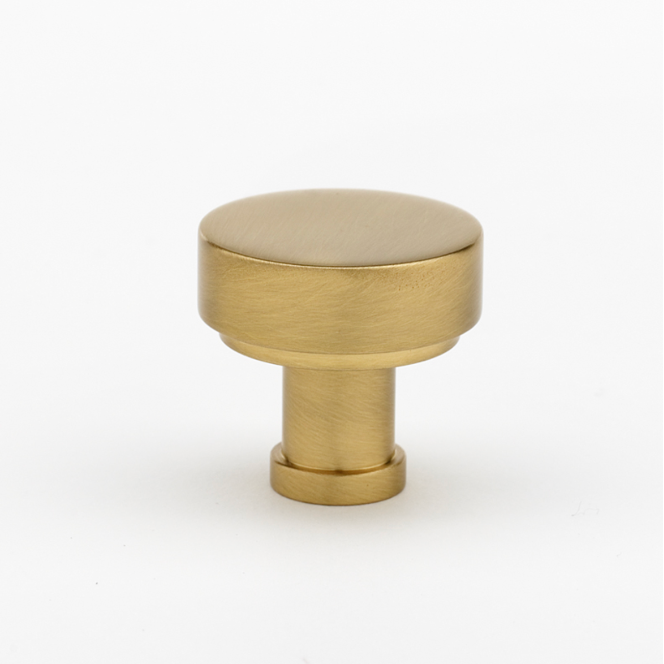 Satin Brass "Marni" Cabinet Knobs and Drawer Pulls - Industry Hardware