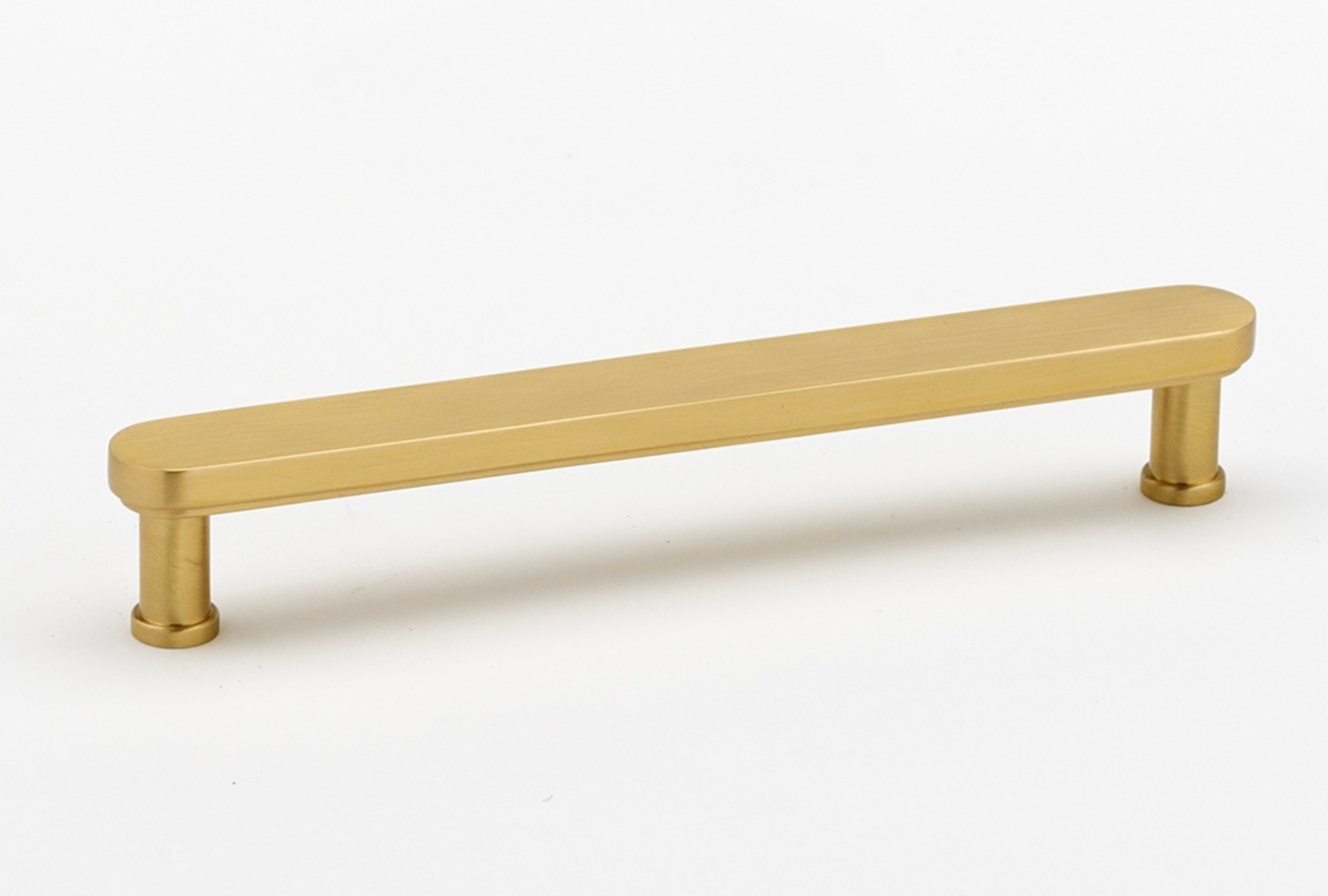 Satin Brass "Marni" Cabinet Knobs and Drawer Pulls - Industry Hardware