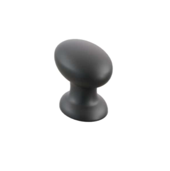 Matte Black Cabinet Hardware "Estate" Cabinet Knobs and Pulls - Industry Hardware