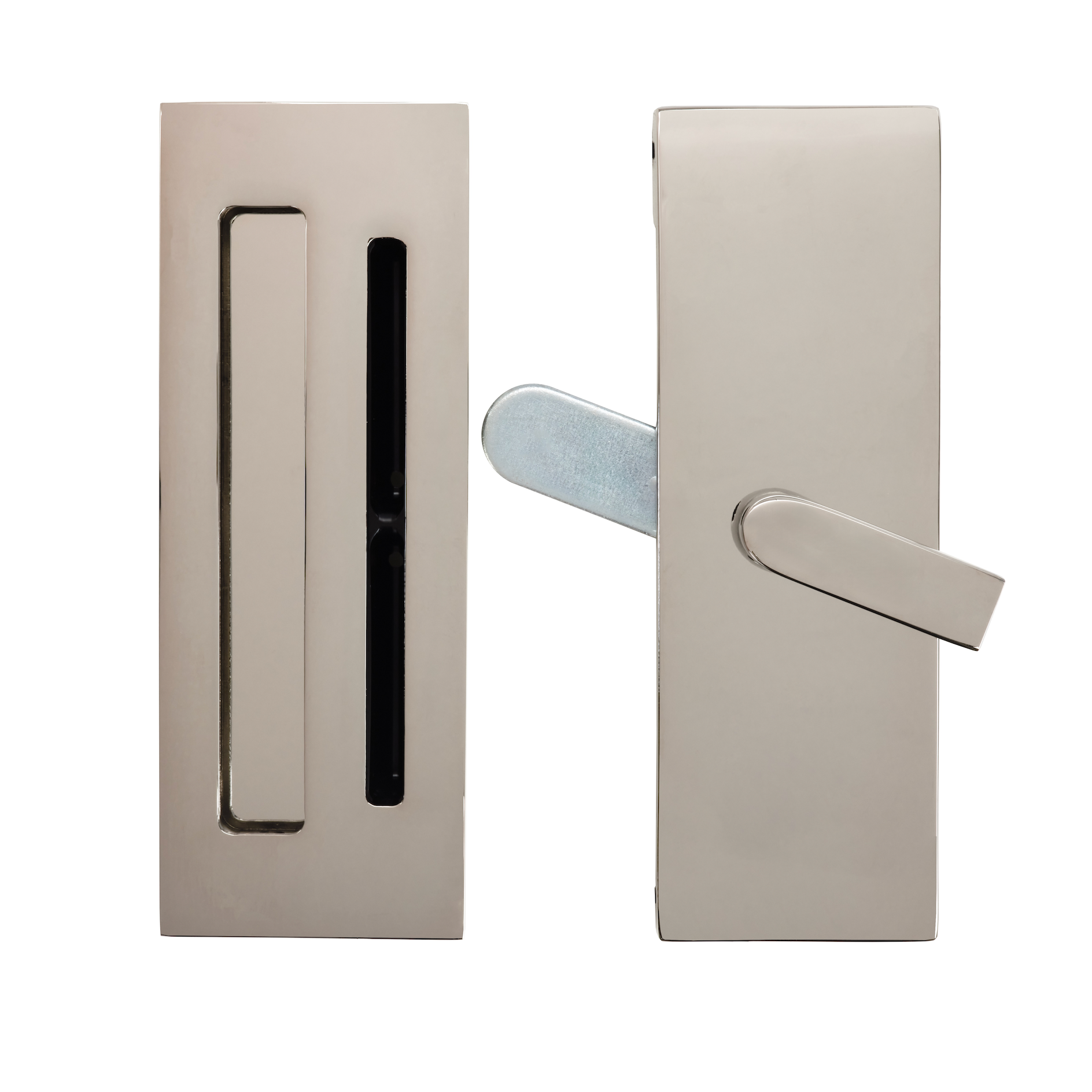 Narrow Flush Pull Barn Door Privacy Lock and Hardware for Interior Doors - Industry Hardware