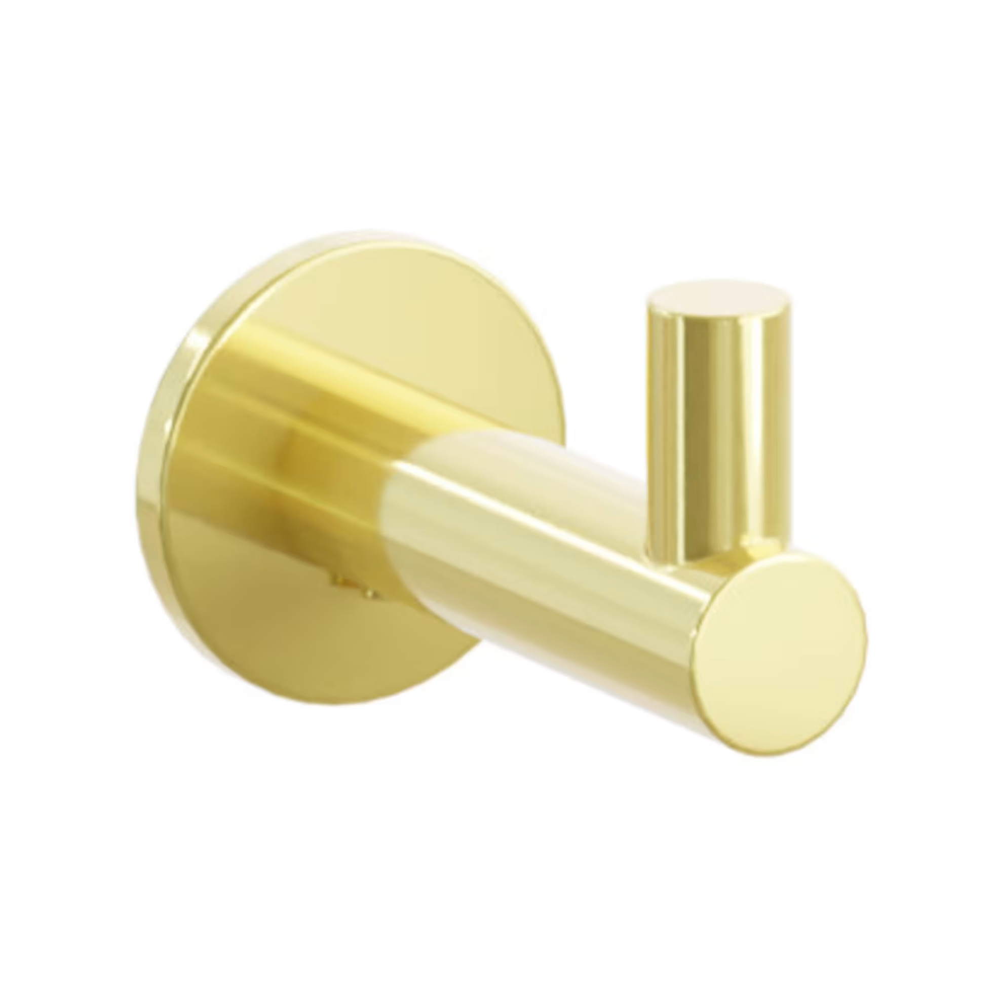 Polished Unlacquered Brass "Mod" Wall Hook - Industry Hardware