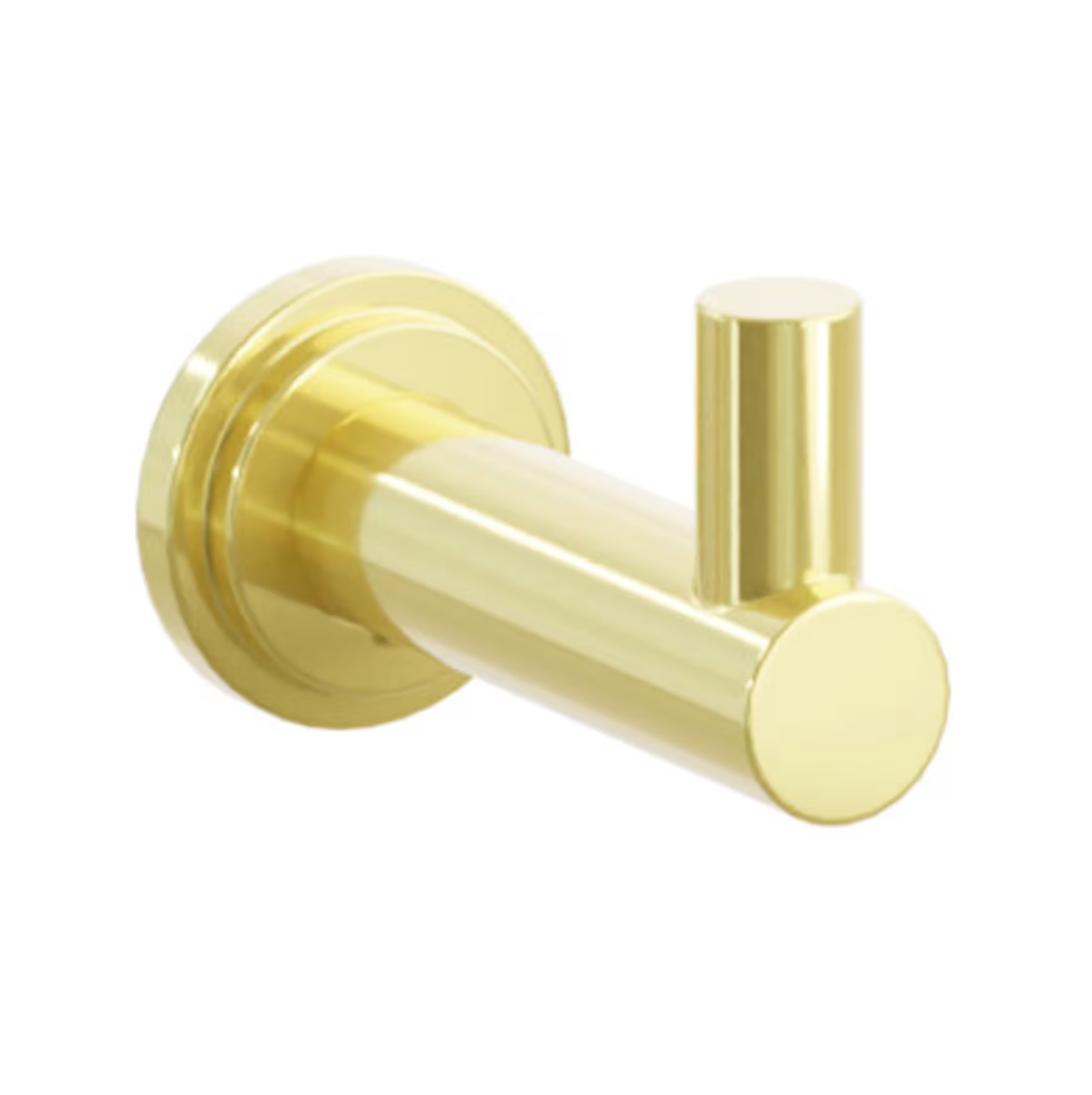 Polished Unlacquered Brass "Mod" Wall Hook - Industry Hardware