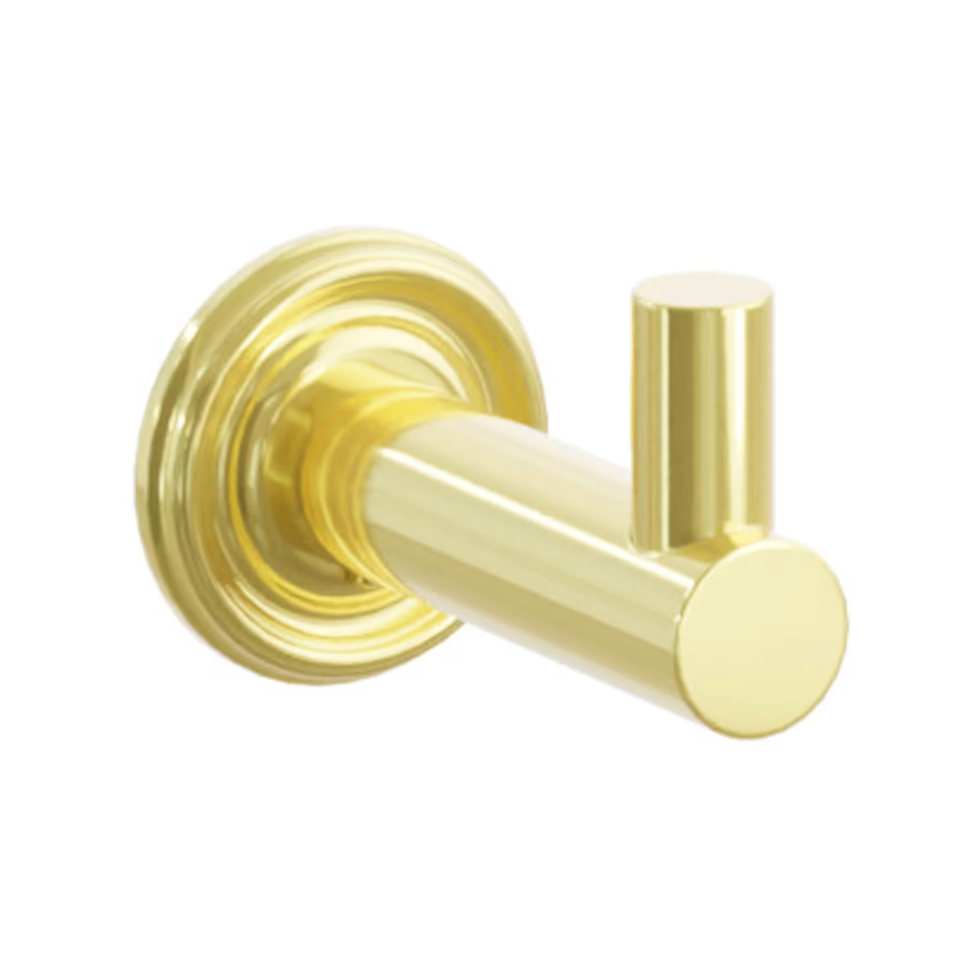 Polished Unlacquered Brass "Mod" Wall Hook - Industry Hardware