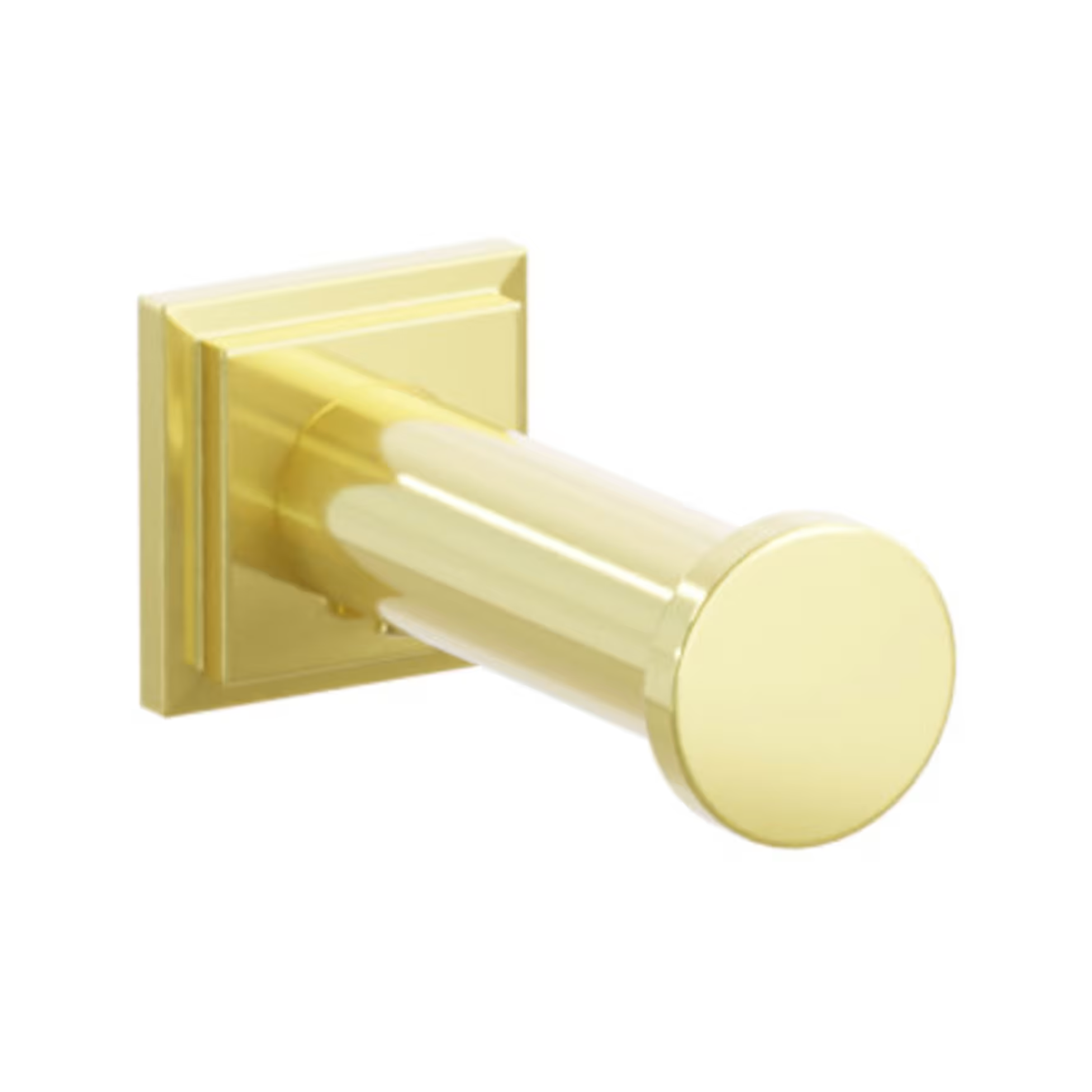 Polished Unlacquered Brass "Mod" Robe Hook - Industry Hardware