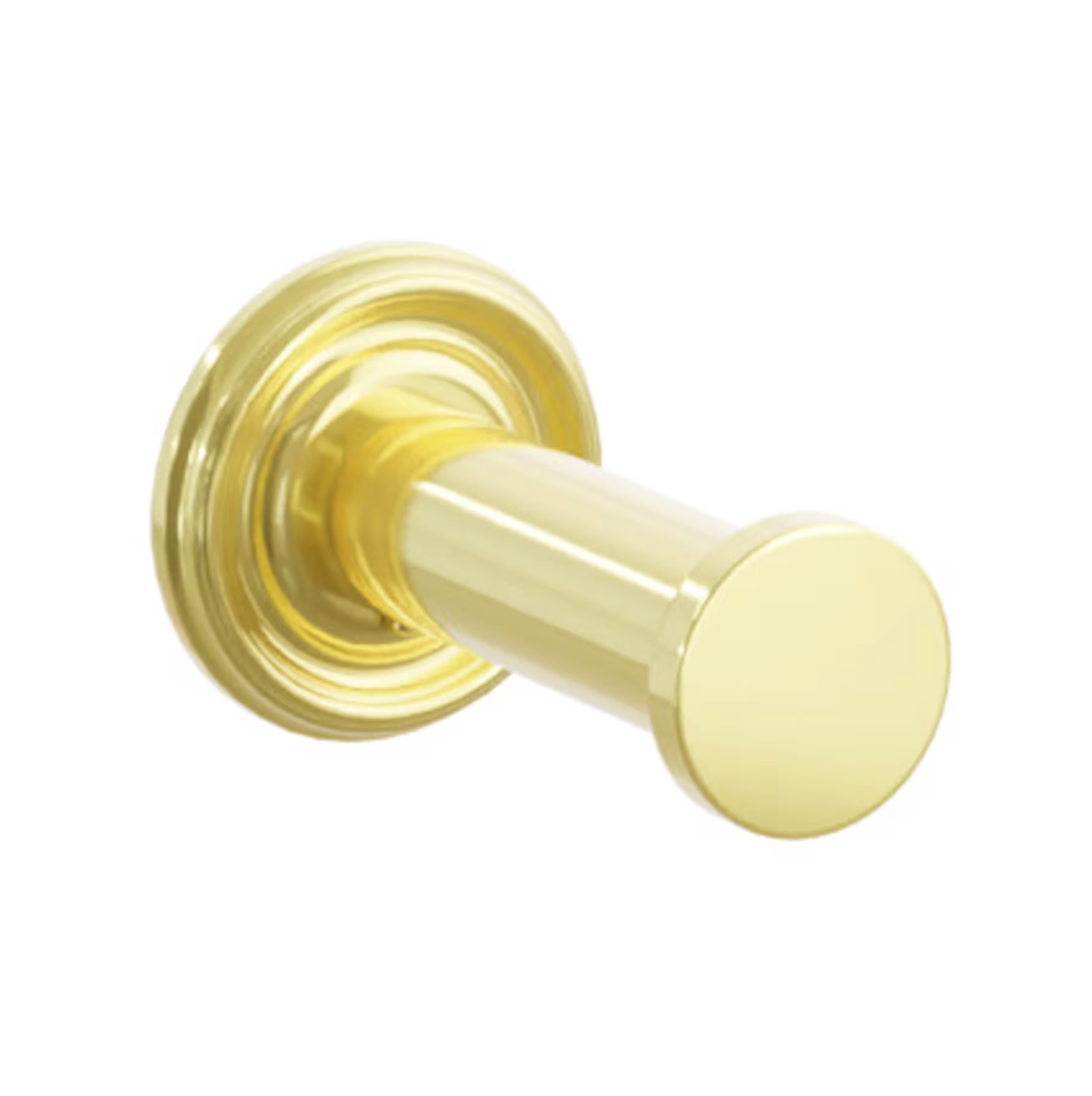Polished Unlacquered Brass "Mod" Robe Hook - Industry Hardware
